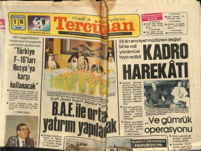 Tercüman Gazetesi 10 Ağustos 1984 - İbrahim Tatlıses Sahneden İndirilip Gözaltına Alındı GZ80188 - 1