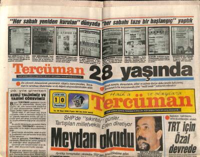 Tercüman Gazetesi 10 Ekim 1988 - Semra Özaldan Sibel Cana Nazar Boncuğu GZ67180 - 2
