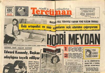 Tercüman Gazetesi 10 Haziran 1968 - Edward Kennedy , Başkan Adaylığına Teşvik Ediliyor GZ118019 - 1