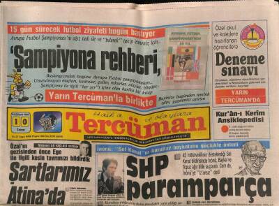 Tercüman Gazetesi 10 Haziran 1988 - 100 Bin Kişide Yüksek Dozda Radyasyon GZ81446 - 1