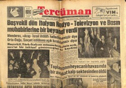 Tercüman Gazetesi 10 Mart 1957 - Menderes Arap-İsrail İhtilafı Halledilmemiştir Diye Orta-Doğu Sovyet İstilasına Açık Bırakılamaz Diyor GZ61191 - 2