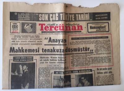 Tercüman Gazetesi 10 Mayıs 1968 - Başkan Adayları Ve Partiler GZ11130 - 2