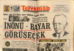 Tercüman Gazetesi 10 Mayıs 1969 - İstanbulda 60 Bin Vasıta , 500 km. Yolda Gitmeye Çalışıyor GZ67637 - 1