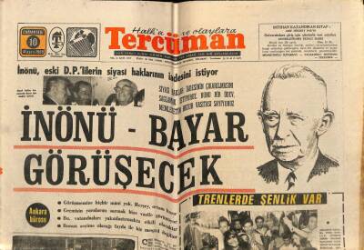 Tercüman Gazetesi 10 Mayıs 1969 - İstanbulda 60 Bin Vasıta , 500 km. Yolda Gitmeye Çalışıyor GZ67637 - 1