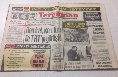 Tercüman Gazetesi 10 Mayıs 1975 - Demirel, Korutürk İle TRTyi Görüştü - GZ15362 - 2