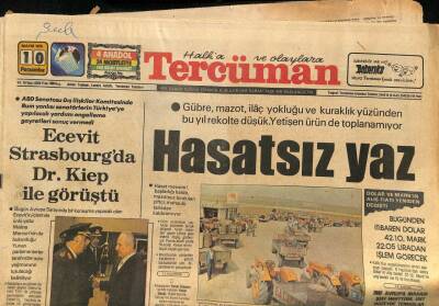Tercüman Gazetesi 10 Mayıs 1979 - Ecevit Strasbourgda Dr. Kiep İle Görüştü GZ90624 - 1