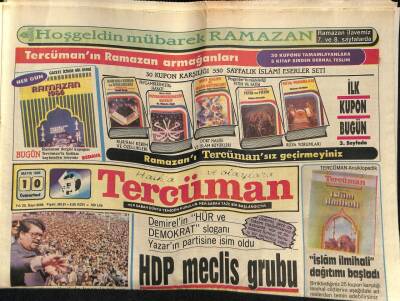 Tercüman Gazetesi 10 Mayıs 1986 - Demirel Başımız Buluta Değecek Kadar Diktir GZ70659 - 2