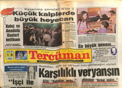 Tercüman Gazetesi 10 Mayıs 1987 - Polonyadan New Yorka Dolmuş Seferi Yapan Uçağın İki Motoru Birden Durdu 183 Ölü GZ67093 - 2