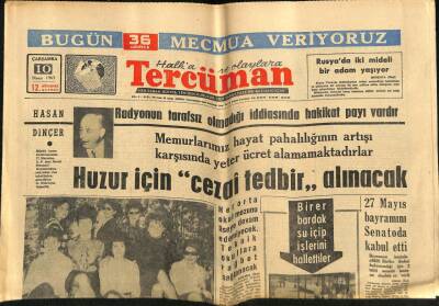 Tercüman Gazetesi 10 Nisan 1963 - Radyonun Tarafsız Olmadığı İddiasında Hakikat Payı Vardır GZ70713 - 2