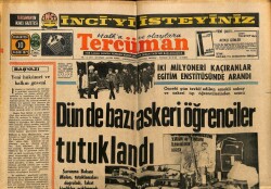 Tercüman Gazetesi 10 Nisan 1971 - İki Milyoneri Kaçıranlar Eğitim Enstitüsünde Arandı GZ70805 - 2