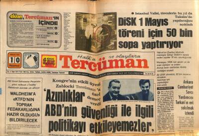 Tercüman Gazetesi 10 Nisan 1978 - Sezen Aksu Yelken Kulakları nı Küçülttürdü ! GZ87114 - 1