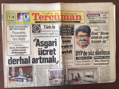 Tercüman Gazetesi 10 Nisan 1985 - Özal Bizde Ilımlı da Yok Hısımlı da GZ10351 - 1