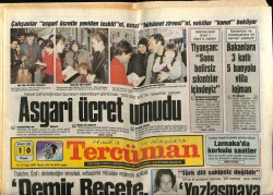 Tercüman Gazetesi 10 Nisan 1988 - Vatandaşın Gönlünde Asgari Ücret Umudu GZ61562 - 1