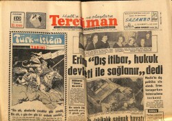 Tercüman Gazetesi 10 Ocak 1963 - Erim Dış İtibar , Hukuk Devleti İle Sağlanır dedi GZ70625 - 2