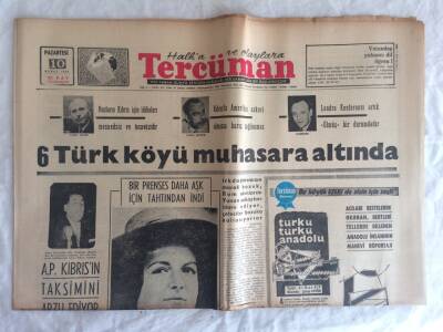 Tercüman Gazetesi 10 Şubat 1964 - 6 Türk Köyü Muhasara Altında GZ73594 - 1