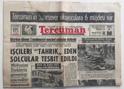Tercüman Gazetesi 10 Şubat 1968 -Vietnam da Ölüler Dizisi 51 Kilometreyi Buldu GZ6244 - 2