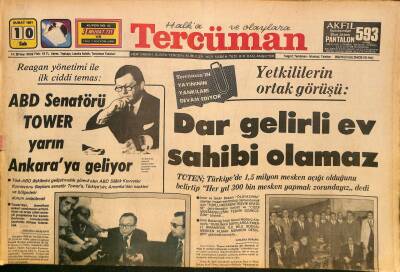 Tercüman Gazetesi 10 Şubat 1981 - Süleyman Seba Beşiktaş Kulübü Başkanlığına Aday Olduğunu Açıkladı GZ127468 - 1