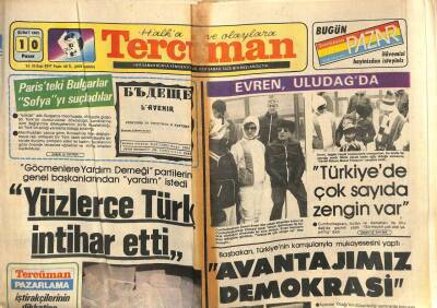 Tercüman Gazetesi 10 Şubat 1985 - Başbakan , Türkiyenin Komşularıyla Mukayesesini Yaptı GZ113376 - 1