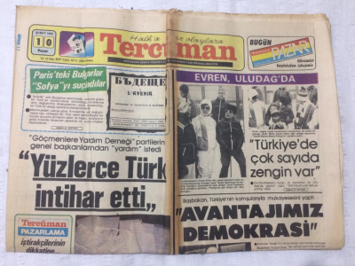 Tercüman Gazetesi 10 Şubat 1985 - Yüzlerce Türk İntihar Etti - GZ17190 - 1