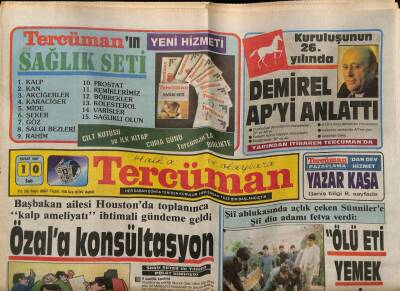 Tercüman Gazetesi 10 Şubat 1987 - Galatasaray Bakanlar Kurulu Kararıyla Şampiyon GZ54241 - 1