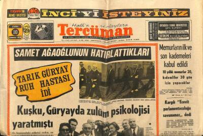 Tercüman Gazetesi 10 Temmuz 1970 -Cumhurbaşkanı Celal Bayar,Başbakan Adnan Menderes,Belediye Reisi Kemal Aygün,Yassıadada Duruşmaya Götürülüyorlar GZ65684 - 1