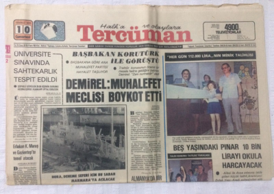 Tercüman Gazetesi 10 Temmuz 1976 - DemirelMuhalefet Meclisi Boykot Etti - GZ17459 - 2
