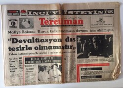 Tercüman Gazetesi 11 Ağustos 1970 - Devalüasyon Mu Ne Olduğunu Bilmiyorum GZ11353 - 2
