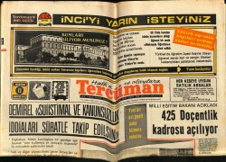 Tercüman Gazetesi 11 Ağustos 1975 - Milli Eğitim Bakanı Açıkladı 425 Doçentlik Kadrosu Açılıyor GZ68678 - 1