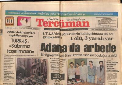 Tercüman Gazetesi 11 Ağustos 1979 - ODTÜdeki Olaylara Tepkiler Büyüyor GZ90658 - 1