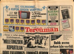 Tercüman Gazetesi 11 Ağustos 1982 - Milli Güvenlik Konseyi 70 Numaralı Kararla İlgili Açıklama Yaptı GZ67056 - 2