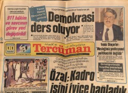 Tercüman Gazetesi 11 Ağustos 1984 - Özal Kadro İşini İyice Bağladık GZ70598 - 2