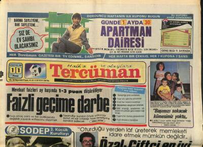 Tercüman Gazetesi 11 Ağustos 1985 - Cindoruk Özalın Millete Verdiği Senet Protesto Olmuştur GZ118057 - 1