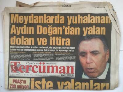 Tercüman Gazetesi 11 Ağustos 2007 - POAŞın 730 Milyon Dolar Vergi Borcunu Gariban Türk Halkı Ödüyor GZ7404 - 1