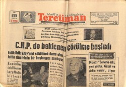 Tercüman Gazetesi 11 Aralık 1962 - C.H.P. de Beklenen Çözülme Başladı GZ70704 - 2