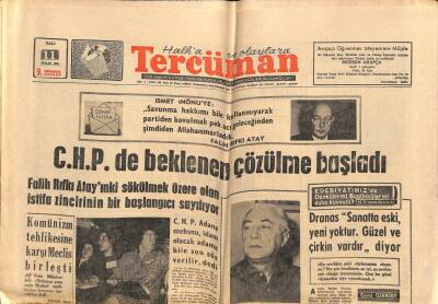 Tercüman Gazetesi 11 Aralık 1962 - C.H.P. de Beklenen Çözülme Başladı GZ70704 - 1