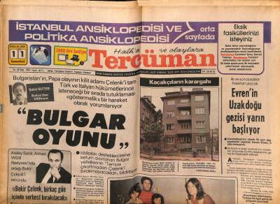 Tercüman Gazetesi 11 Aralık 1982 - Bulgar Oyunu GZ55305 - 1