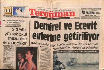 Tercüman Gazetesi 11 Ekim 1980 - Doğum Günü Hediyesi GZ55106 - 1