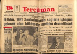 Tercüman Gazetesi 11 Eylül 1960 - Yassıada Duruşmaları İle İlgili Hazırlıklar Sona Erdi GZ67534 - 1