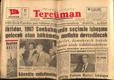 Tercüman Gazetesi 11 Eylül 1960 - Yassıada Duruşmaları İle İlgili Hazırlıklar Sona Erdi GZ67534 - 1