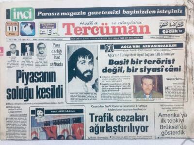 Tercüman Gazetesi 11 Eylül 1983 - Mehmet Ali Ağca Basit Bir Terörist Değil GZ41720 - 1