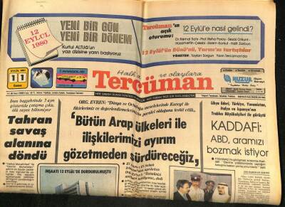 Tercüman Gazetesi 11 Eylül 1987 - Şeyh El Sabah Türk Halkına Selam , Sevgi Ve Saygılarını İletti GZ67288 - 2
