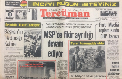 Tercüman Gazetesi 11 Haziran 1974 - MSPde Fikir Ayrılığı Devam Ediyor - GZ12757 - 2