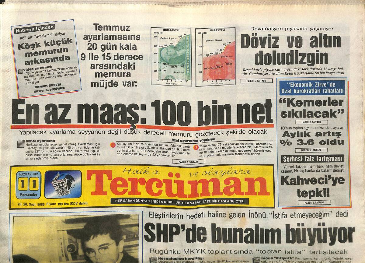 Tercüman Gazetesi 11 Haziran 1987 - Yarım Asırdır Dünyaya Kapalı Ülke Tibet - TKP Militan Bulamıyor GZ150150 - 1