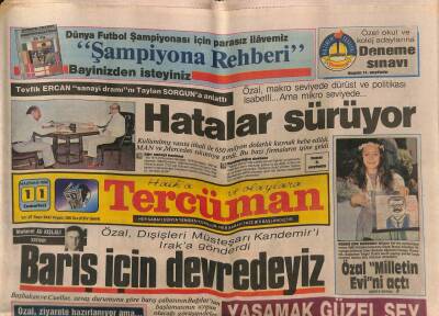 Tercüman Gazetesi 11 Haziran 1988 - Türk Ve İslam Dünyası Bir Dost Kaybetti , Prof. Bennigsen Öldü GZ81445 - 1