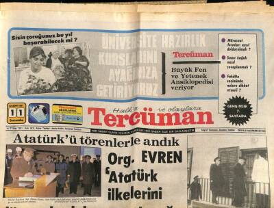 Tercüman Gazetesi 11 Kasım 1981 - Sağcı Ve Solcu Gençler Aynı Hücrelerde Yaşıyor GZ64541 - 1