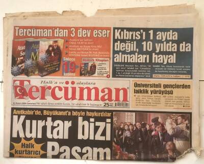 Tercüman Gazetesi 11 Kasım 2006 - Üniversiteli Gençlerden Laiklik Yürüyüşü GZ7262 - 2
