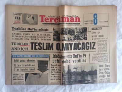 Tercüman Gazetesi 11 Mart 1964 - Eskişehirde Selden 5500 Ev Hasar Gördü , 15 Ölü Var GZ73612 - 1