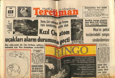Tercüman Gazetesi 11 Mart 1969 - Rusya , Çine Saldırmak İçin Varşova Paktı Devletlerinden Yardım İstedi GZ68638 - 1