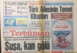 Tercüman Gazetesi 11 Mayıs 1992 - Şuşa Kan Gölü - GZ15008 - 1