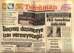 Tercüman Gazetesi 11 Nisan 1983 - FKÖ Temsilcisi Öldürüldü GZ67611 - 2